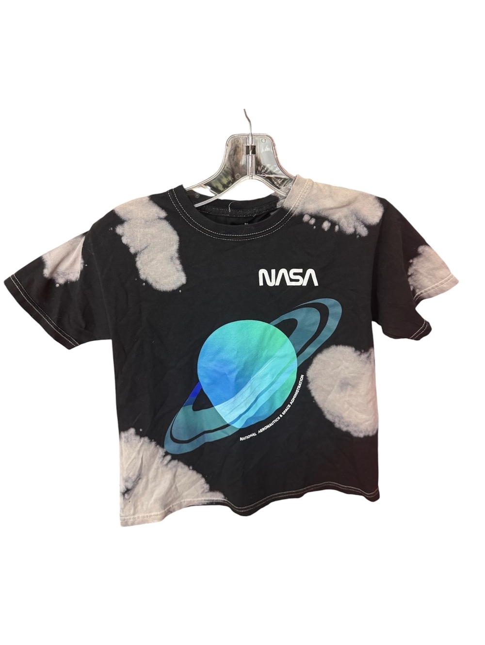 1256 NWOT Hyper Space NASA Youth Small Tie-Dye Cotton T-Shirt A0001256